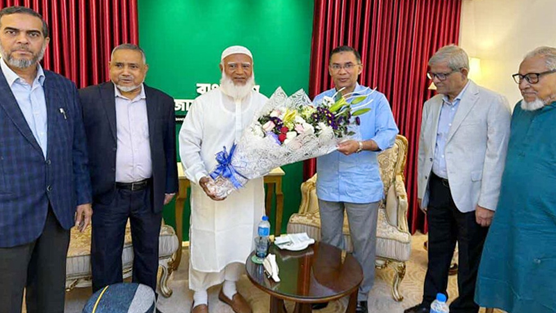 জামায়াত আমিরের বাসায় তারেক রহমান