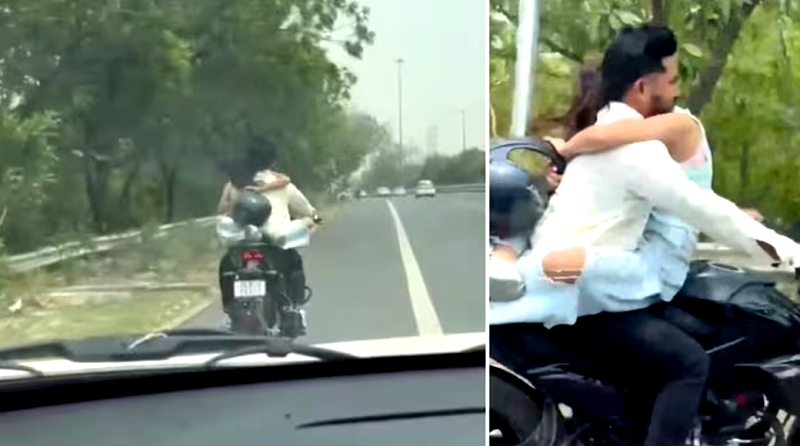 বান্ধবীকে কোলে নিয়ে বাইক চালানোয় ৭৫ হাজার টাকা জরিমানা