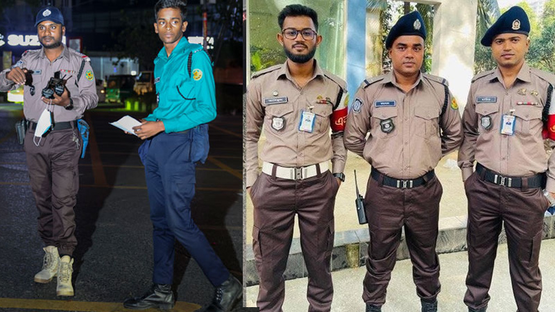 নতুন পোশাকে মাঠে পুলিশ