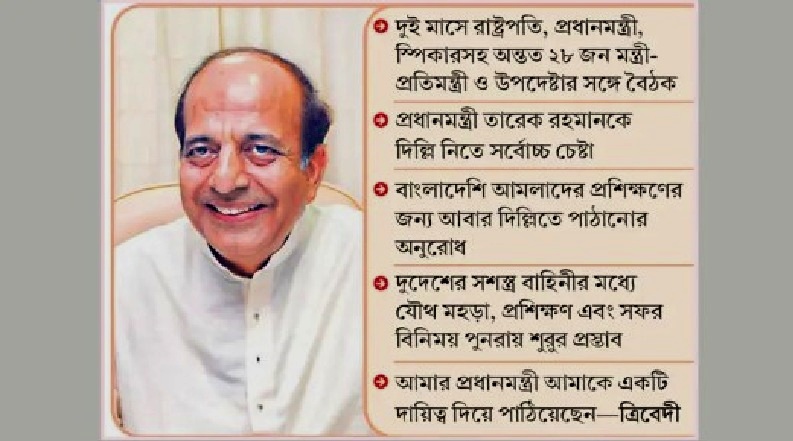 ঢাকায় অতি সক্রিয় দীনেশ ত্রিবেদী