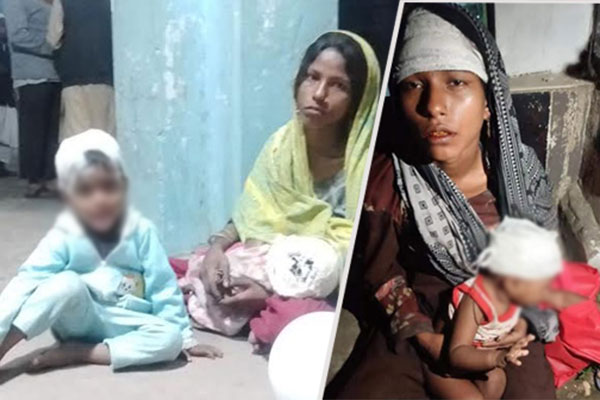 নিজ হাতে সন্তানের মাথা ফাটিয়ে কোলে নিয়ে ভিক্ষা!