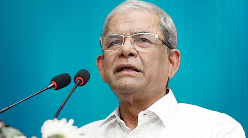 চিকিৎসার জন্য খালেদা জিয়াকে অবিলম্বে দেশের বাইরে নেওয়া প্রয়োজন: ফখরুল