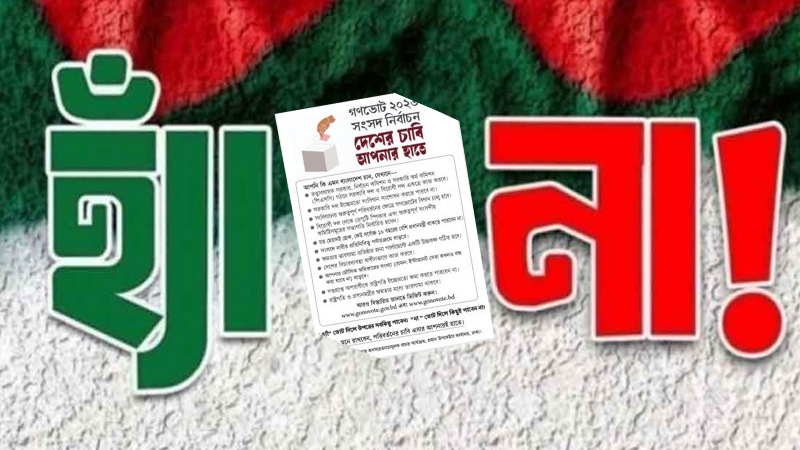 গণভোটে ‘হ্যাঁ’ দিলে কী পাবেন, ‘না’ দিলে কী পাবেন না