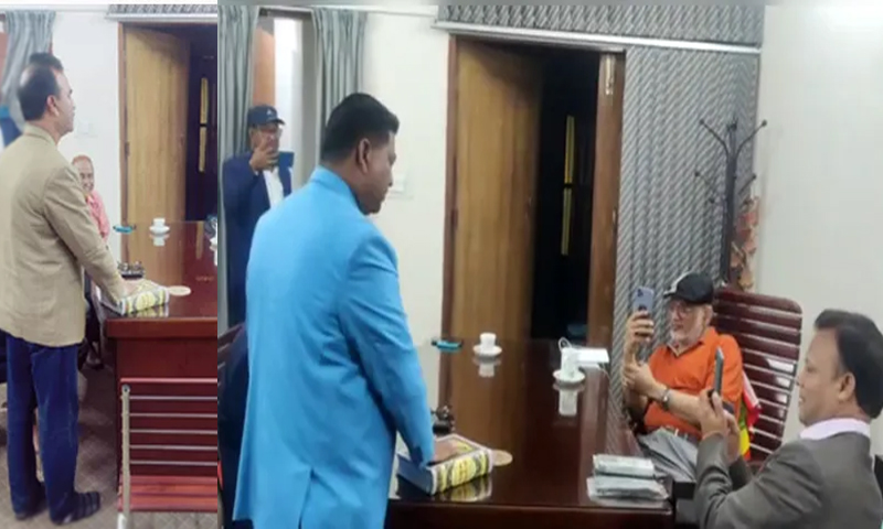 নৌকার পক্ষে থাকতে কোরআন ছুঁয়ে শপথ করালেন এমপি ওমর ফারুক