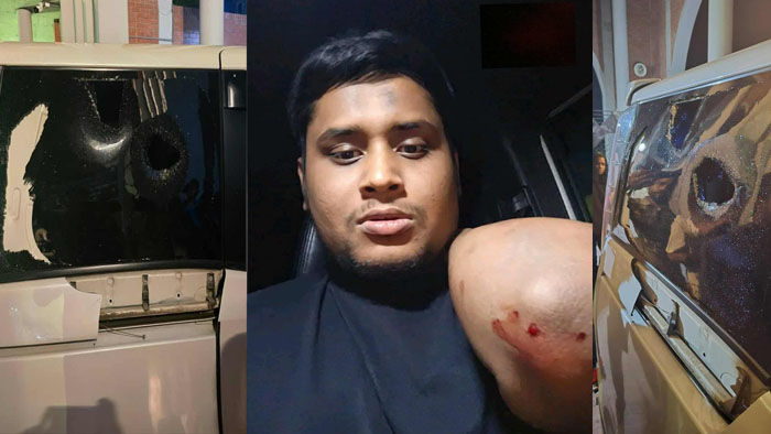 গাজীপুরে হাসনাত আব্দুল্লাহর গাড়িতে হামলা