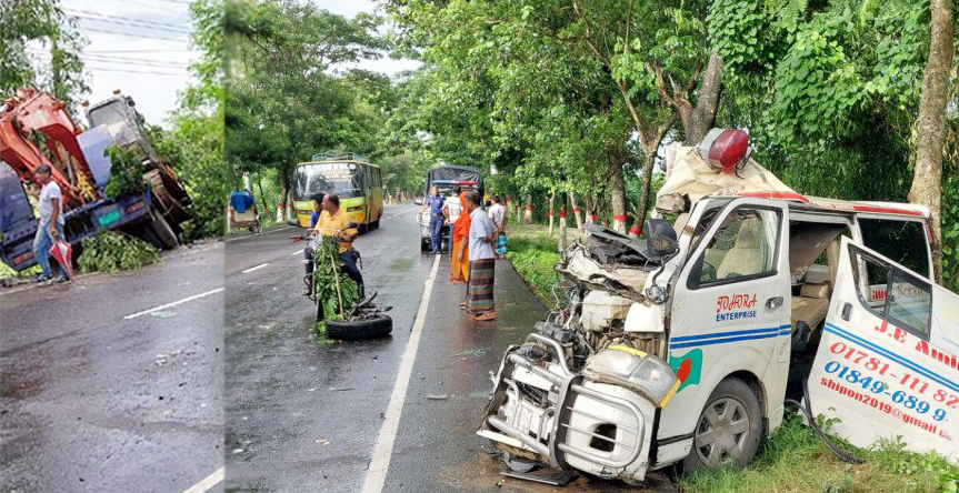 গোপালগঞ্জে ট্রাক-অ্যাম্বুলেন্স সংঘর্ষে নিহত ৪