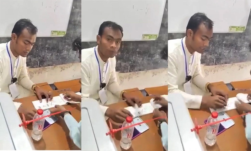 উপনির্বাচনে ৫৭ সেকেন্ডে ৪৩ সিল মারেন বহিষ্কৃত ছাত্রলীগ নেতা, ভিডিও ভাইরাল