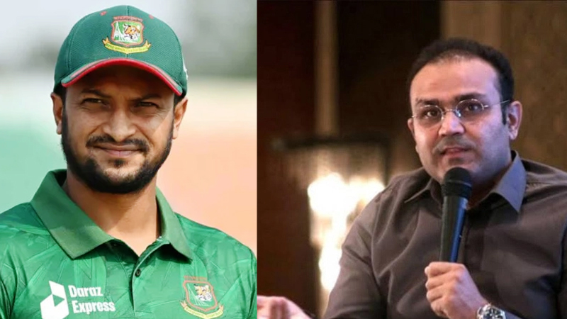লজ্জায় অবসর নেওয়া উচিত, সাকিবের উদ্দেশে শেবাগ