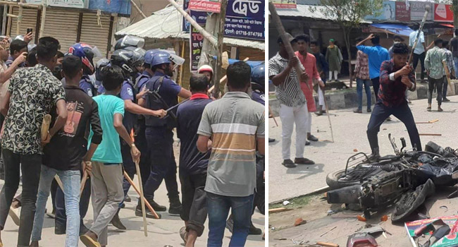 পটুয়াখালীতে আওয়ামী লীগ-বিএনপি সংঘর্ষ : আহত ৫০