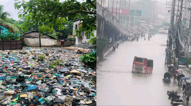 পানিতে ভাসছে চট্টগ্রাম নগরী